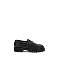 Valentino Garavani Valentino Garavani Black Calf Leather Bos Taurus Platform Loafers