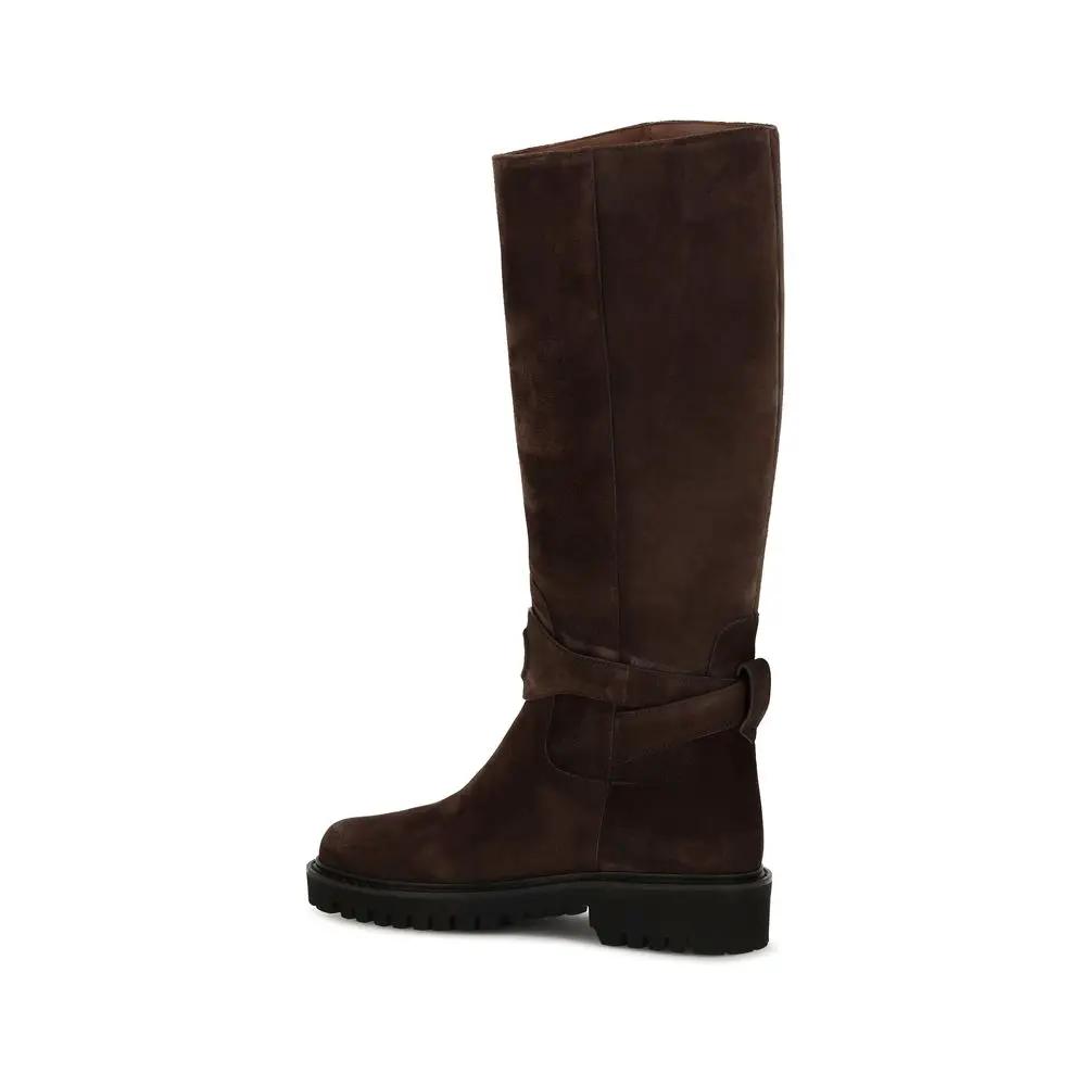 Valentino Garavani Valentino Garavani Brown Suede Leather Boots