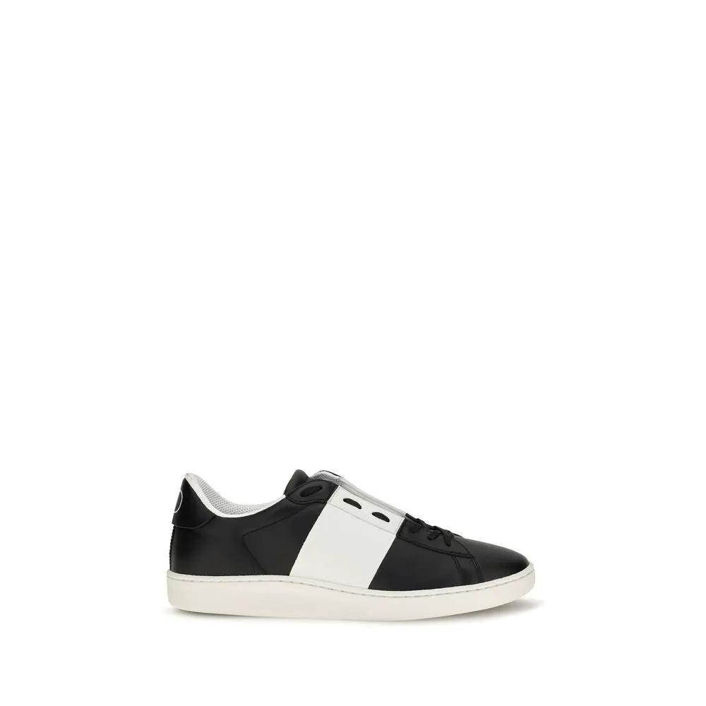Valentino Garavani Valentino Garavani Black Calf Leather Bos Taurus Sneakers