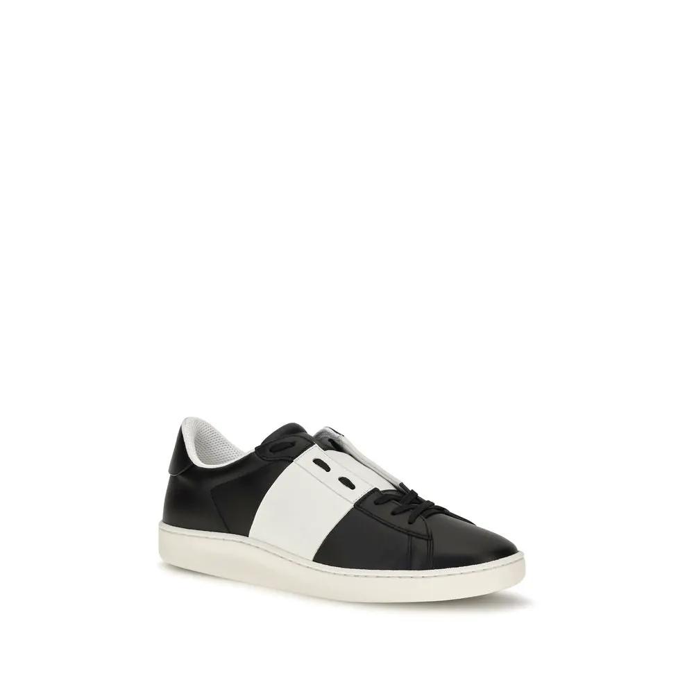 Valentino Garavani Valentino Garavani Black Calf Leather Bos Taurus Sneakers