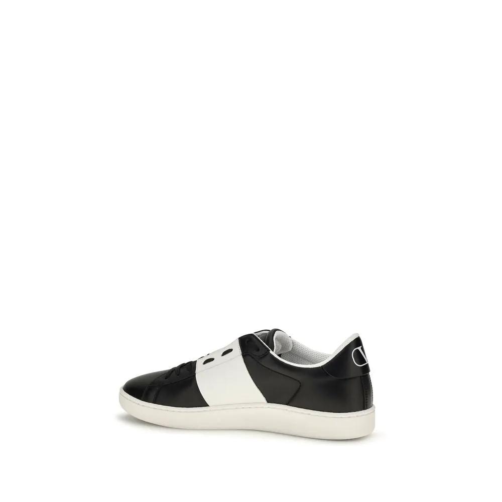 Valentino Garavani Valentino Garavani Black Calf Leather Bos Taurus Sneakers