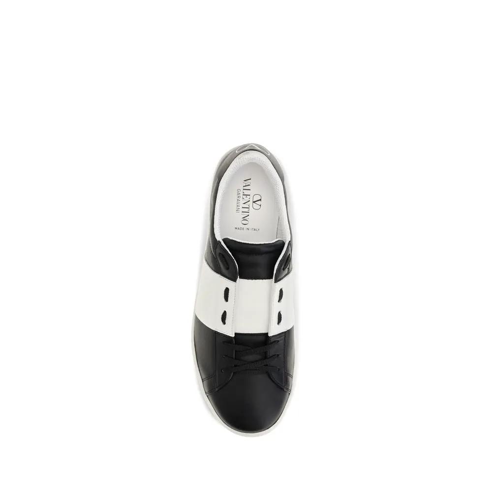 Valentino Garavani Valentino Garavani Black Calf Leather Bos Taurus Sneakers