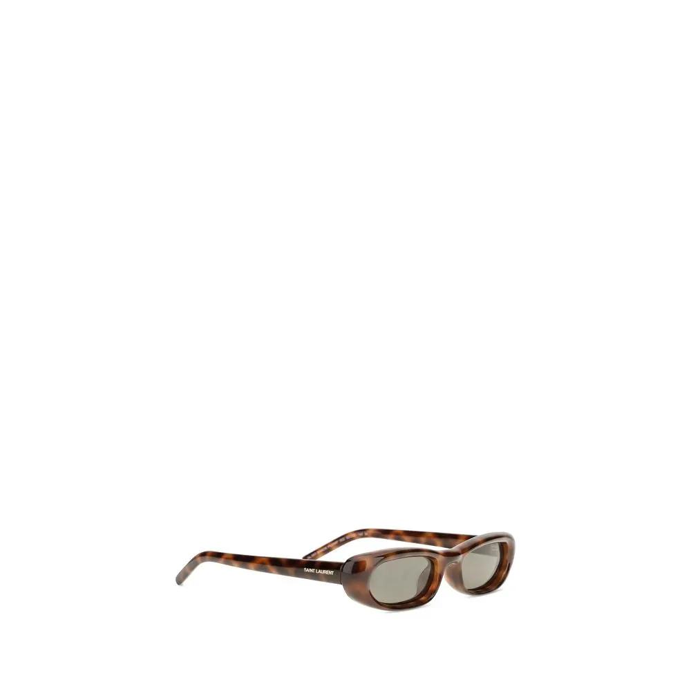 Saint Laurent Saint Laurent Brown Acetate Sunglasses
