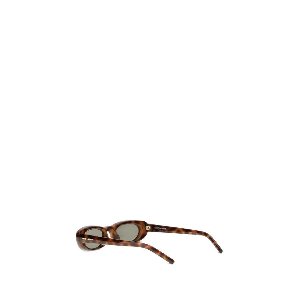 Saint Laurent Saint Laurent Brown Acetate Sunglasses