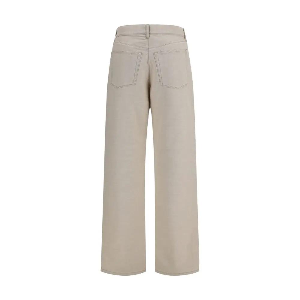 Fendi Fendi Beige Cotton Jeans Denim