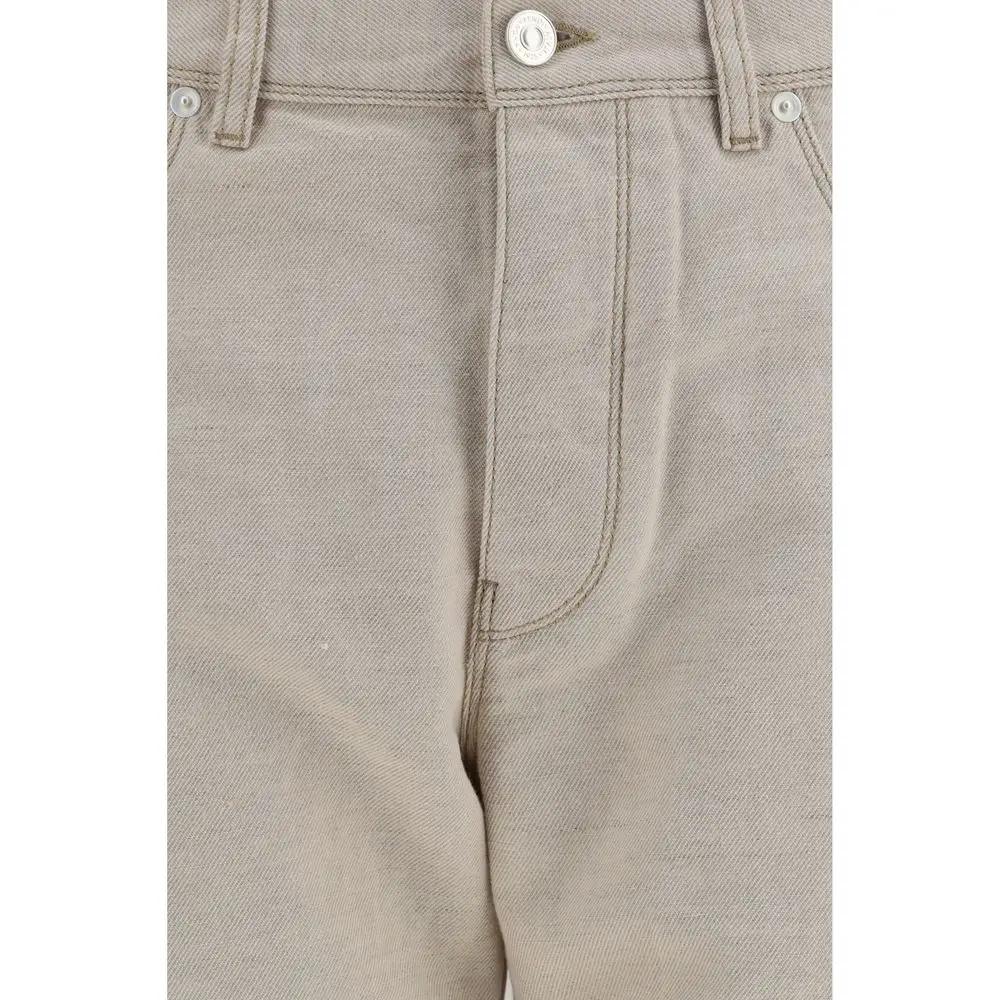 Fendi Fendi Beige Cotton Jeans Denim