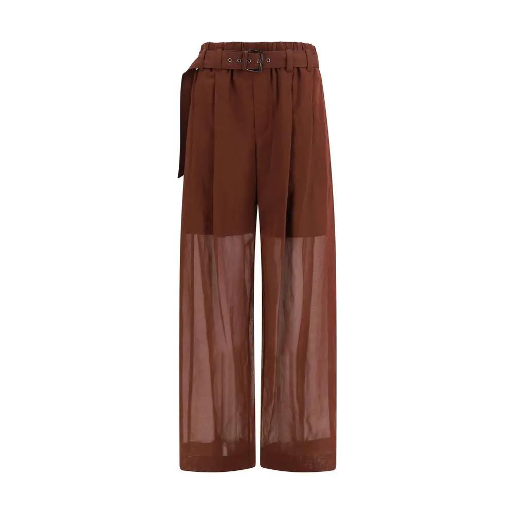 Brunello Cucinelli Brunello Cucinelli Brown Cotton Casual Pants
