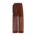 Brunello Cucinelli Brunello Cucinelli Brown Cotton Casual Pants