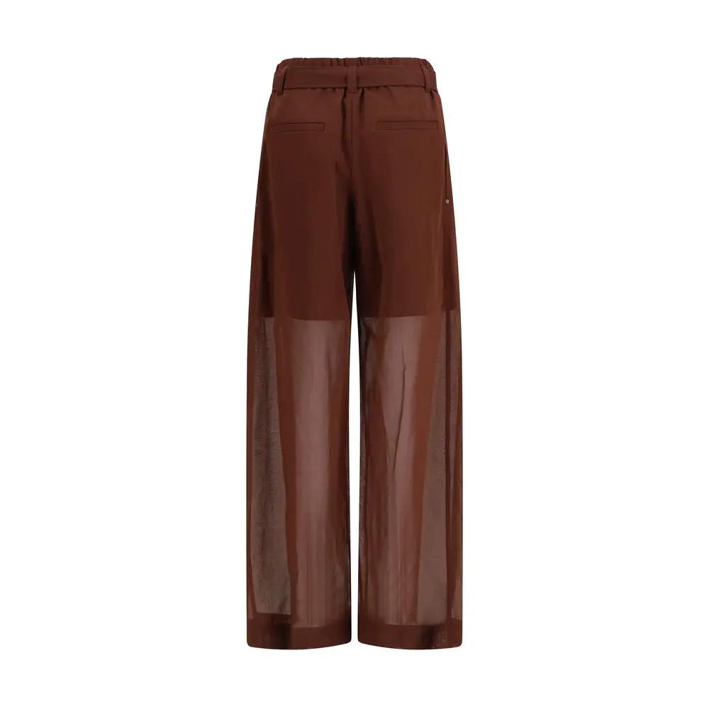 Brunello Cucinelli Brunello Cucinelli Brown Cotton Casual Pants