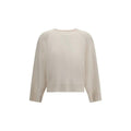 Brunello Cucinelli Brunello Cucinelli White Cashmere Sweater