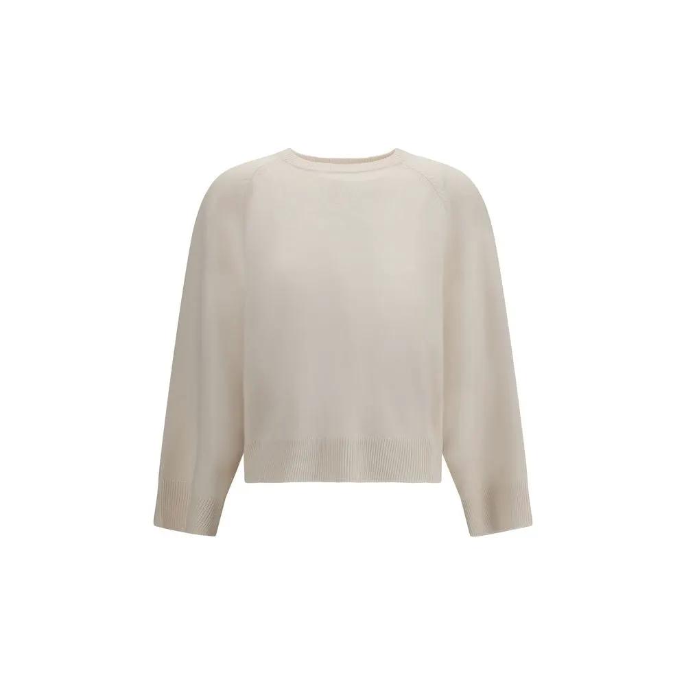 Brunello Cucinelli Brunello Cucinelli White Cashmere Sweater
