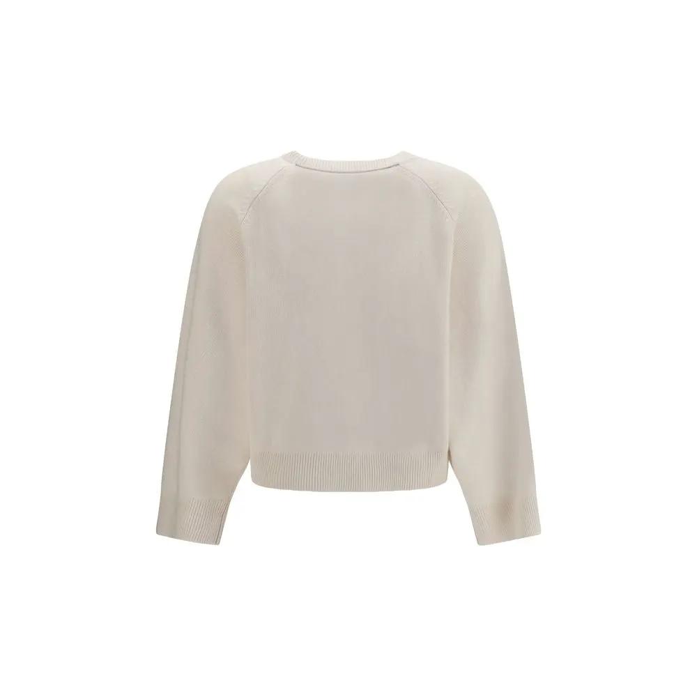 Brunello Cucinelli Brunello Cucinelli White Cashmere Sweater