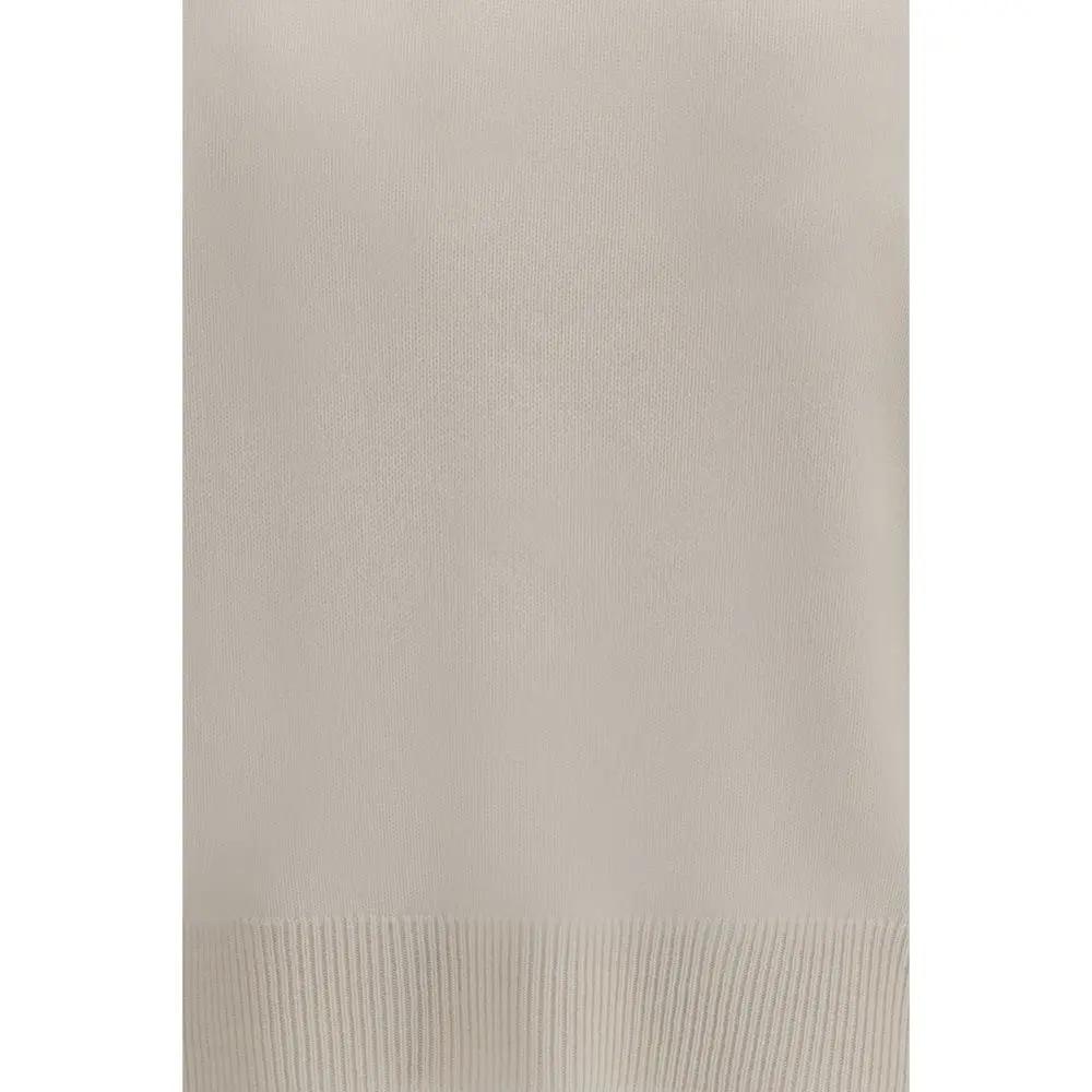 Brunello Cucinelli Brunello Cucinelli White Cashmere Sweater
