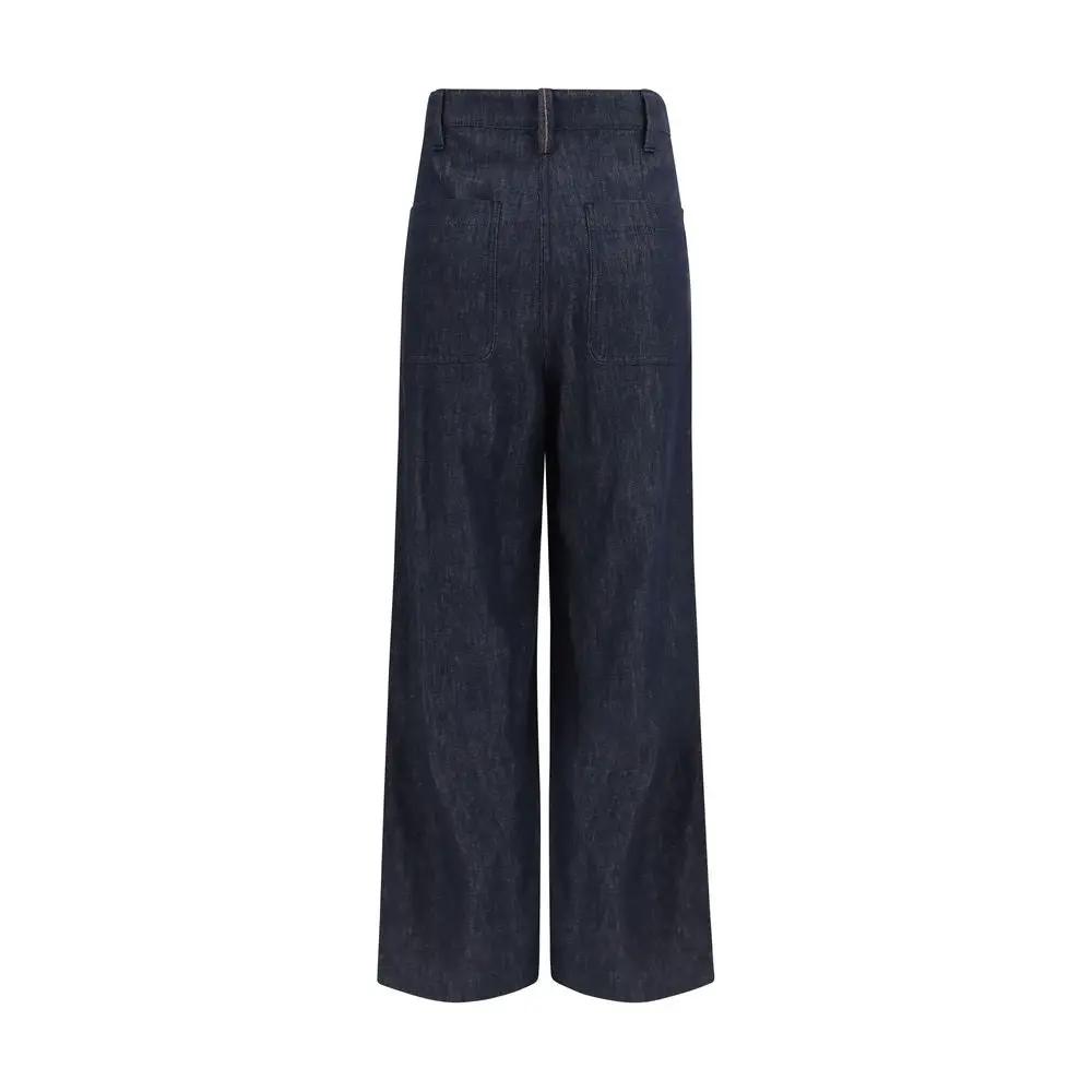 Brunello Cucinelli Brunello Cucinelli Blue Cotton Jeans Denim