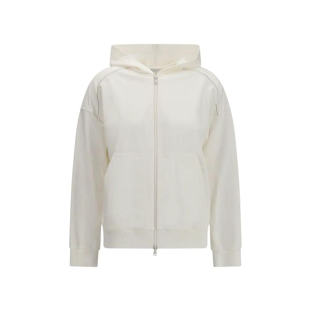 Brunello Cucinelli Brunello Cucinelli White Cotton Sweatshirt