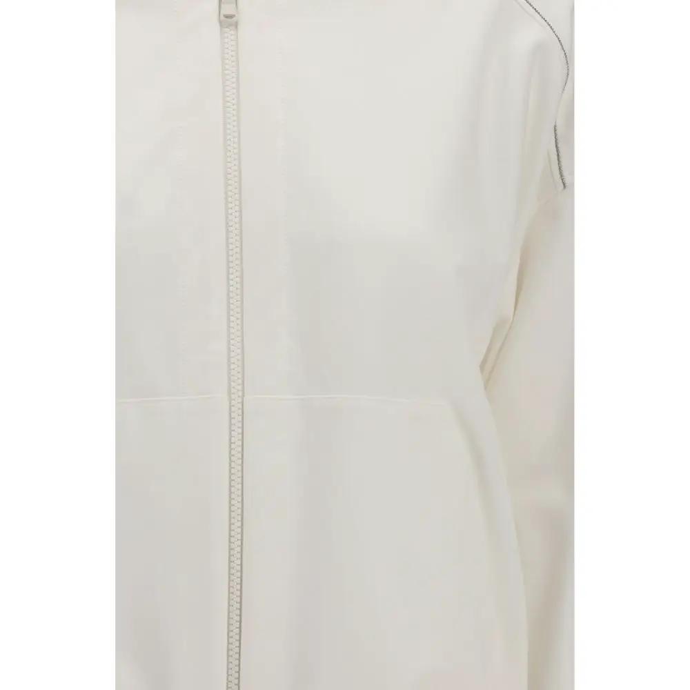 Brunello Cucinelli Brunello Cucinelli White Cotton Sweatshirt