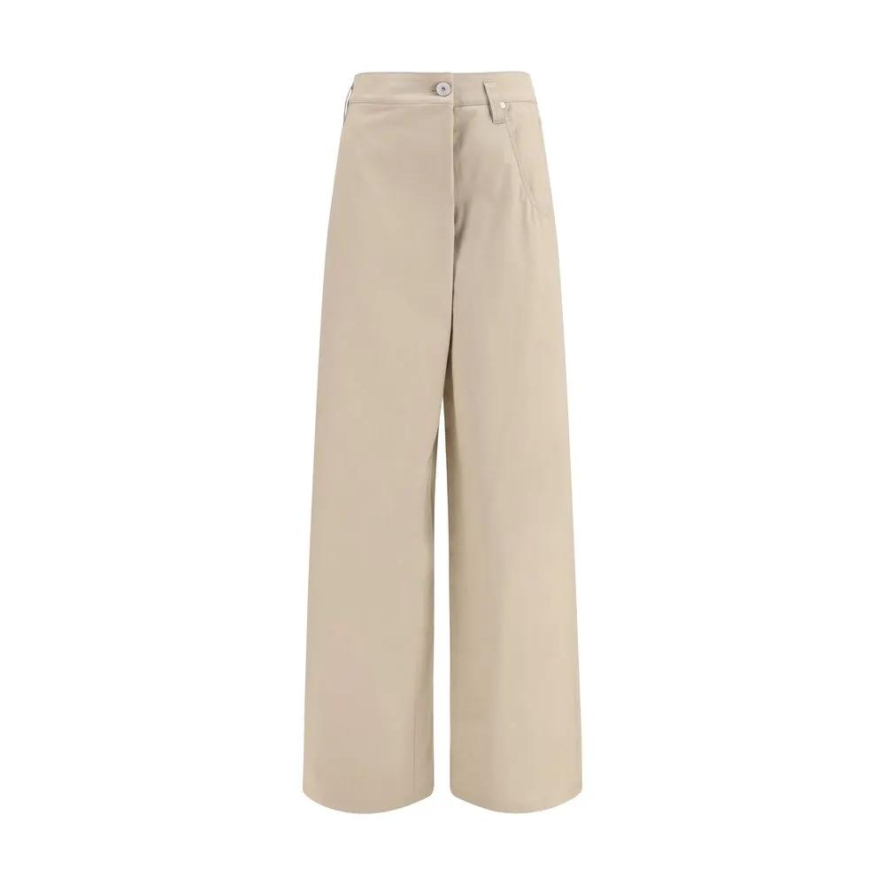 Brunello Cucinelli Brunello Cucinelli Beige Cotton Casual Pants