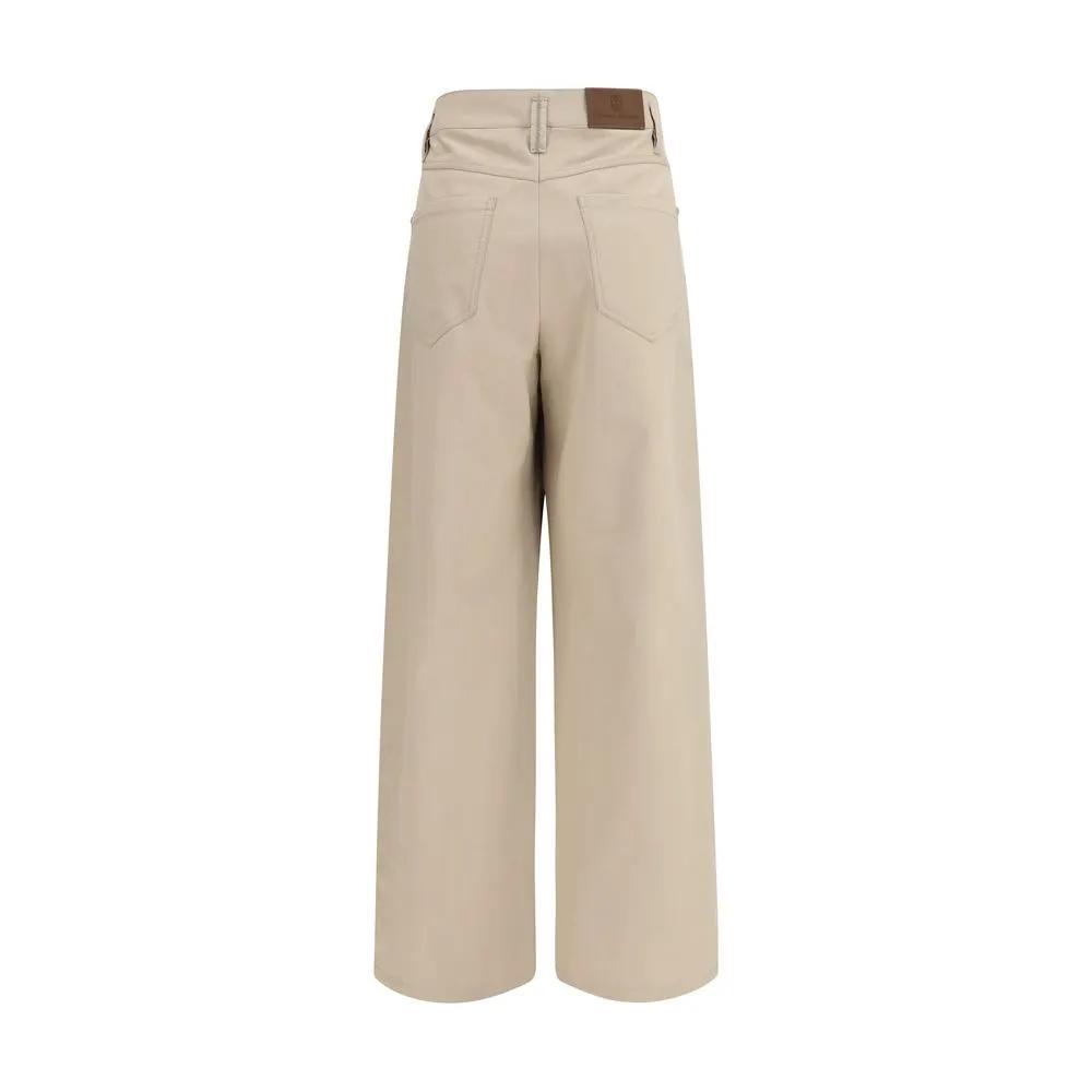 Brunello Cucinelli Brunello Cucinelli Beige Cotton Casual Pants