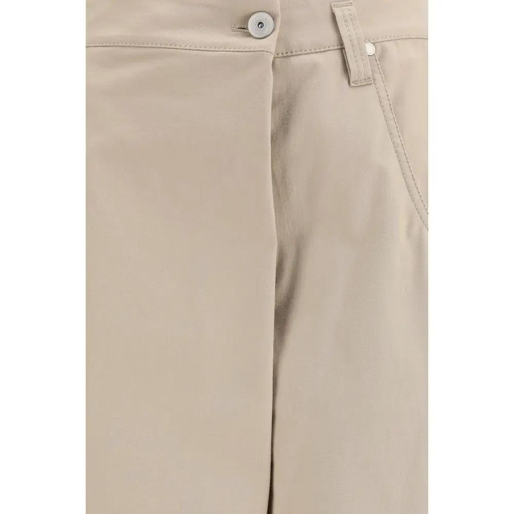 Brunello Cucinelli Pantalon décontracté en coton beige