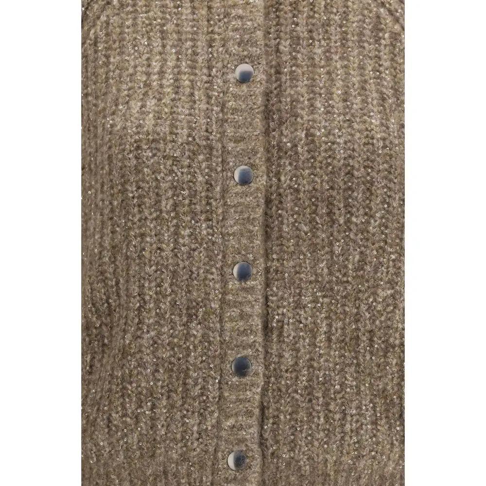 Brunello Cucinelli Brunello Cucinelli Brown Cashmere Cardigan