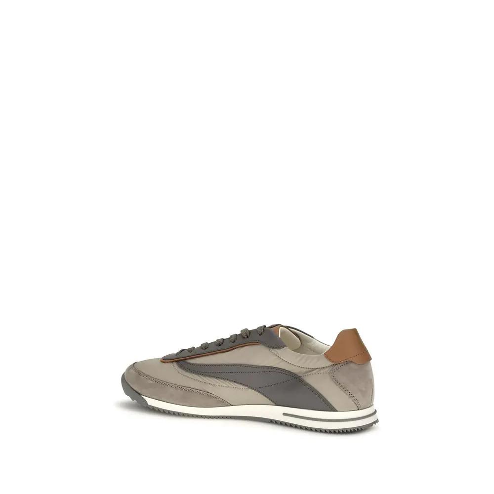 Brunello Cucinelli Brunello Cucinelli Beige Suede Leather Low Top Sneakers