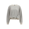 R13 R13 Gray Cotton Sweatshirt