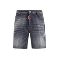 Bermuda en coton noir Dsquared²