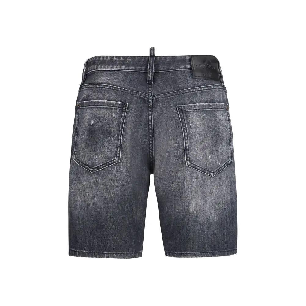 Bermuda en coton noir Dsquared²