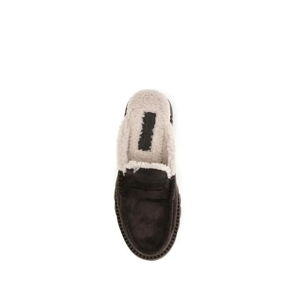 Pedro García Pedro García Brown Calf Leather Bos Taurus Mules