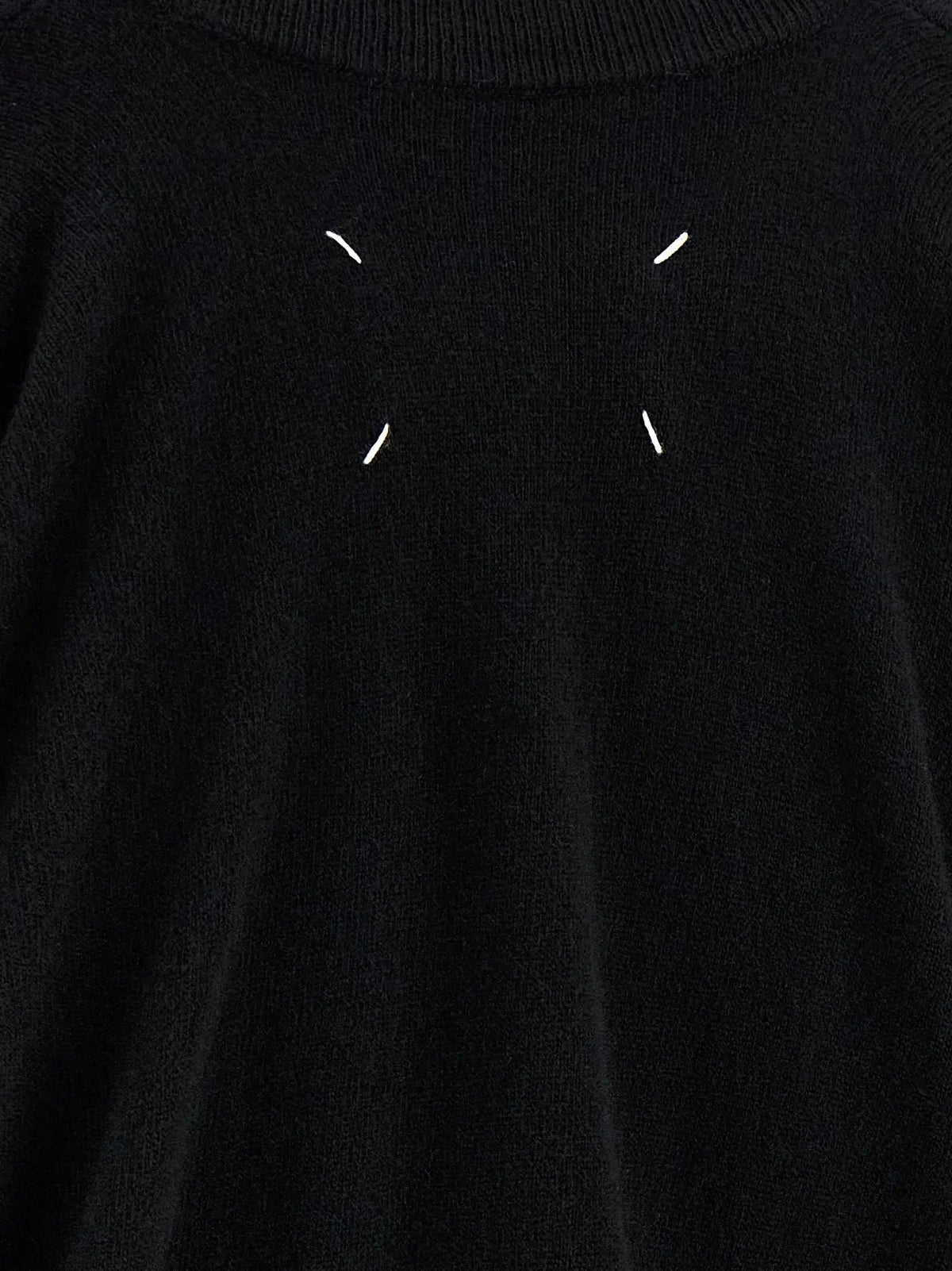 Maison Margiela Maison Margiela Black Virgin Wool Cardigan