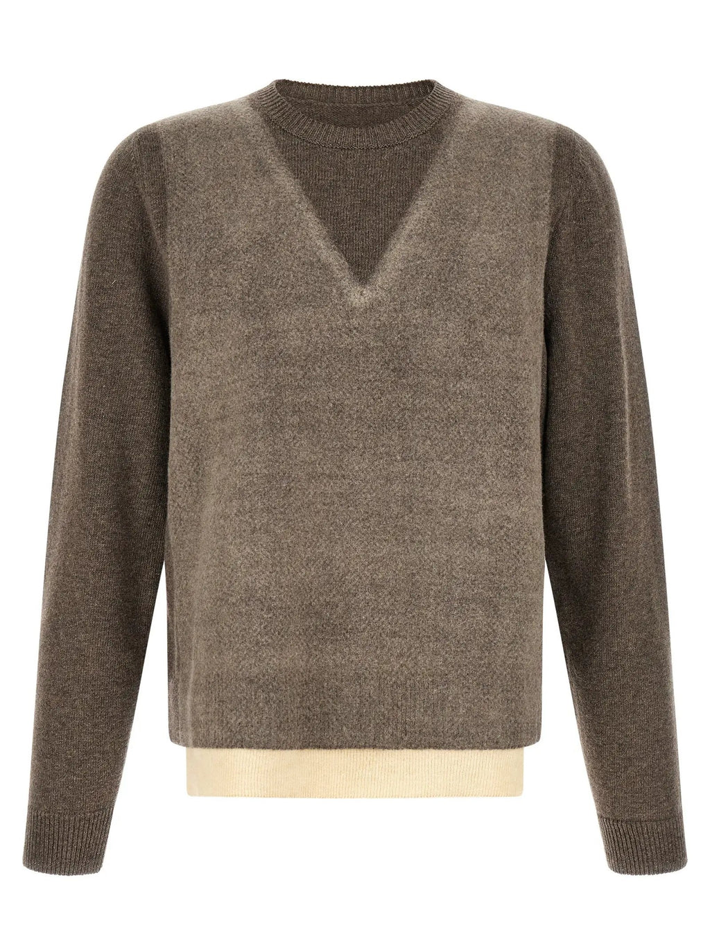 Maison Margiela Maison Margiela Brown Virgin Wool Cardigan