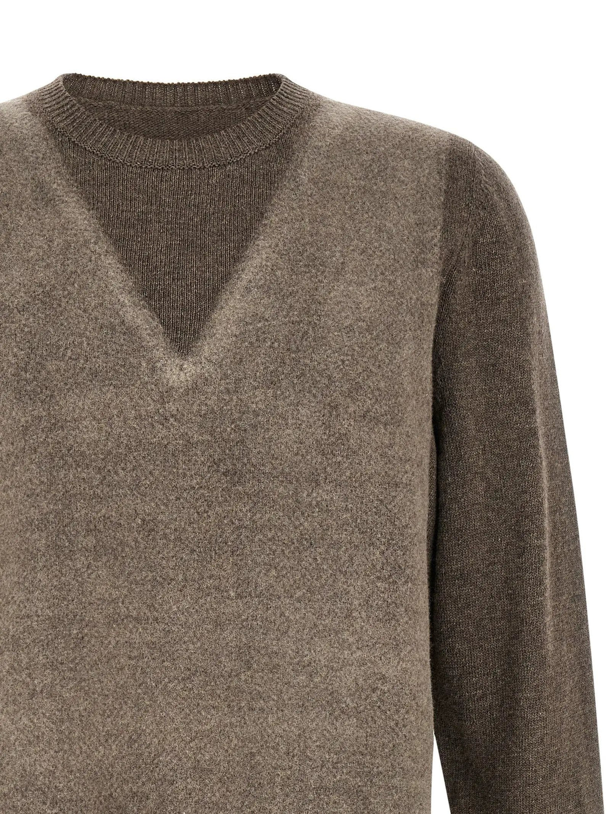 Maison Margiela Maison Margiela Brown Virgin Wool Cardigan