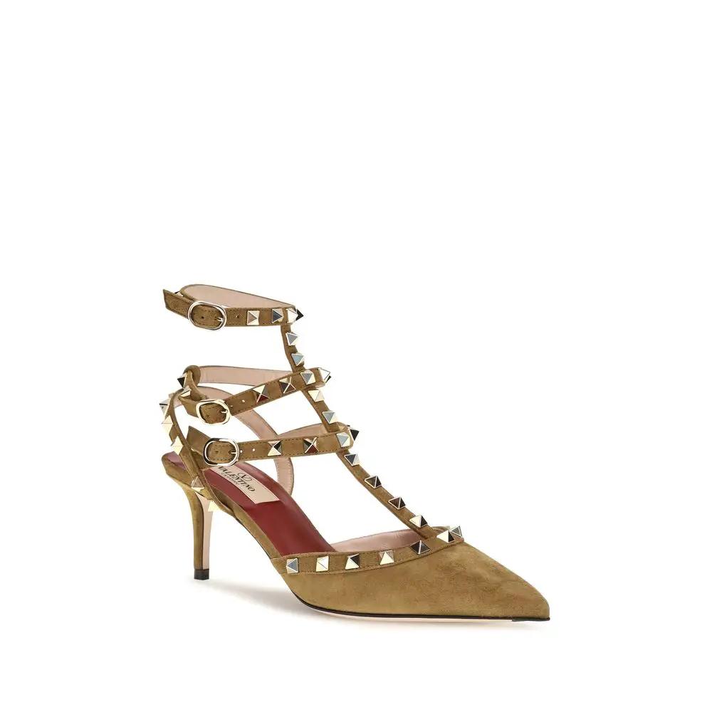 Valentino Garavani Valentino Garavani Beige Suede Leather Pumps