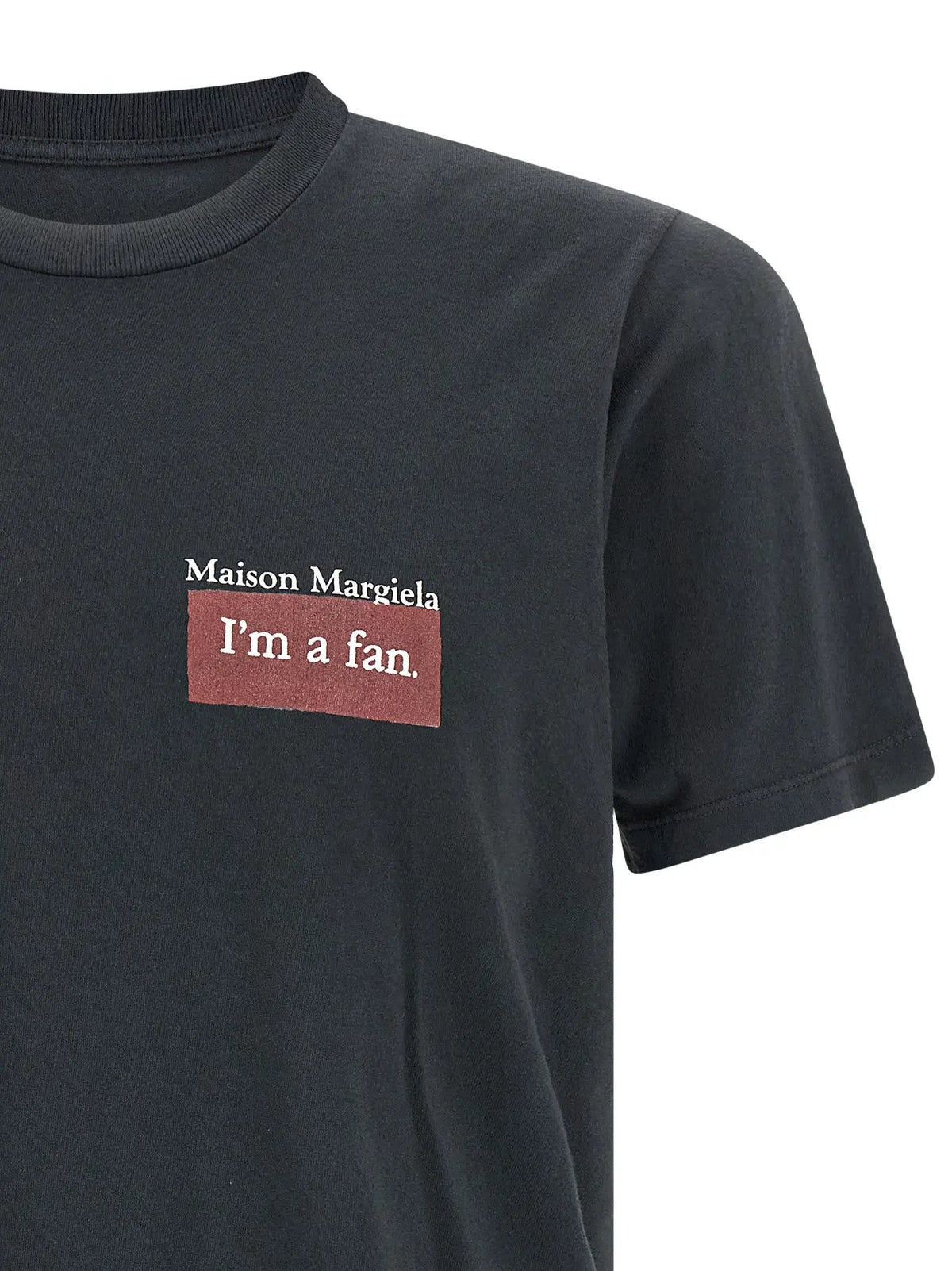 Maison Margiela Maison Margiela Black Cotton T-Shirt