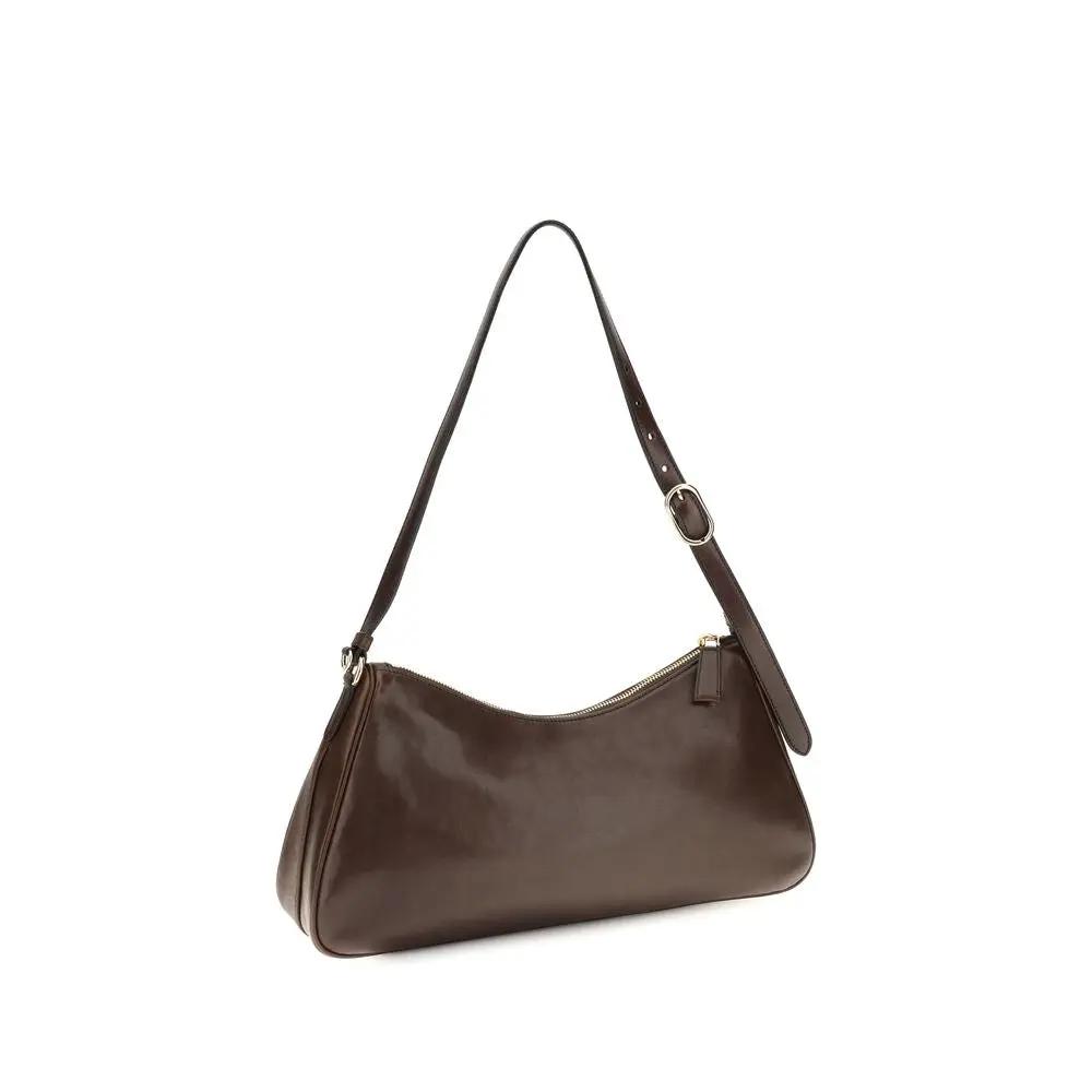 Prada Prada Brown Calf Leather Bos Taurus Shoulder Bag
