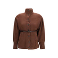 Brunello Cucinelli Brunello Cucinelli Brown Wool Oves Aries Cardigan