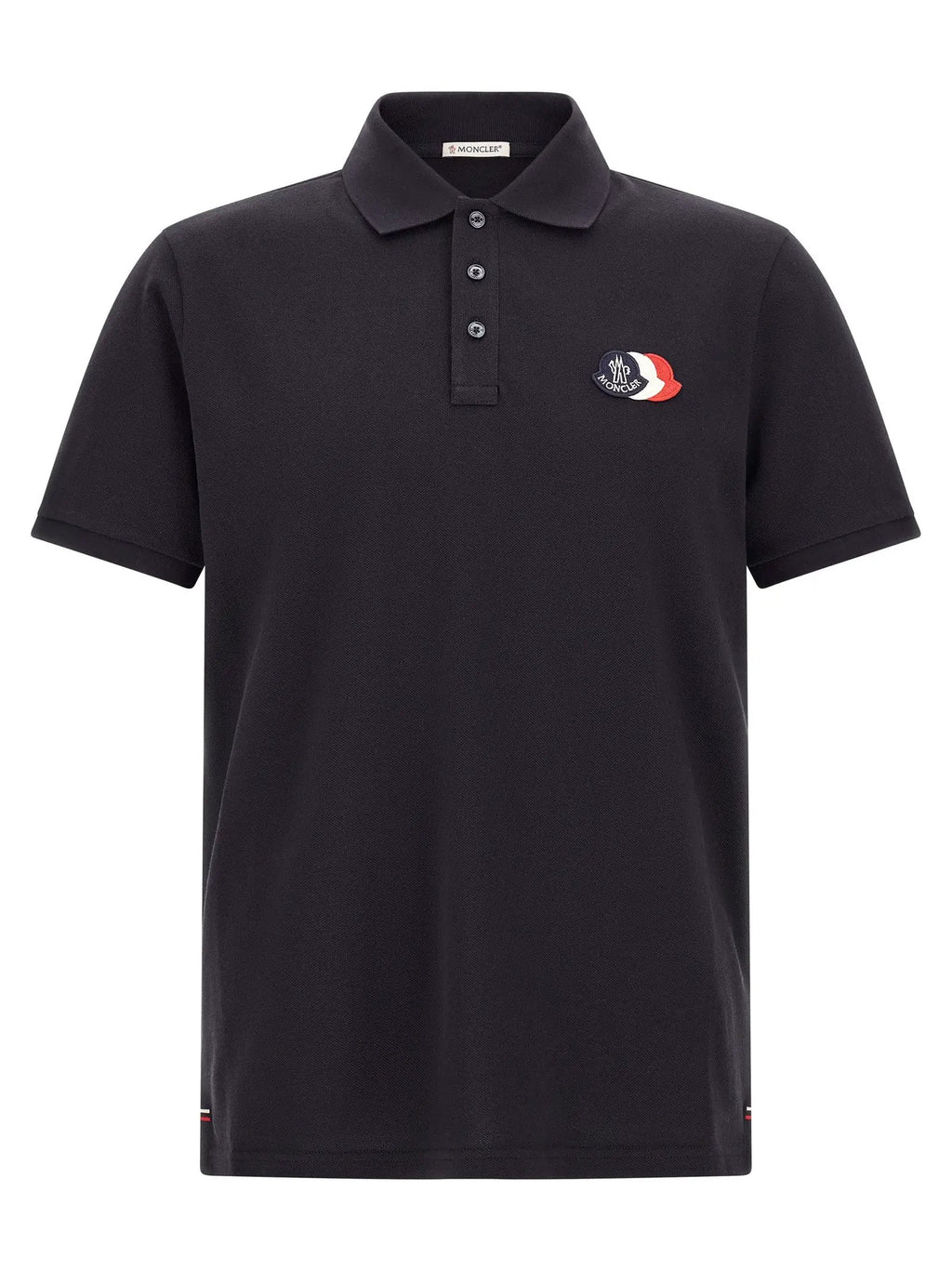 Moncler Moncler Blue Cotton Polo Shirt
