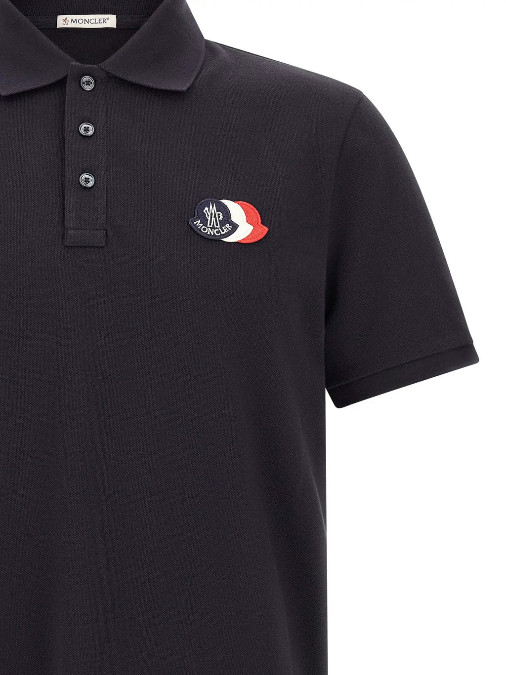 Moncler Moncler Blue Cotton Polo Shirt