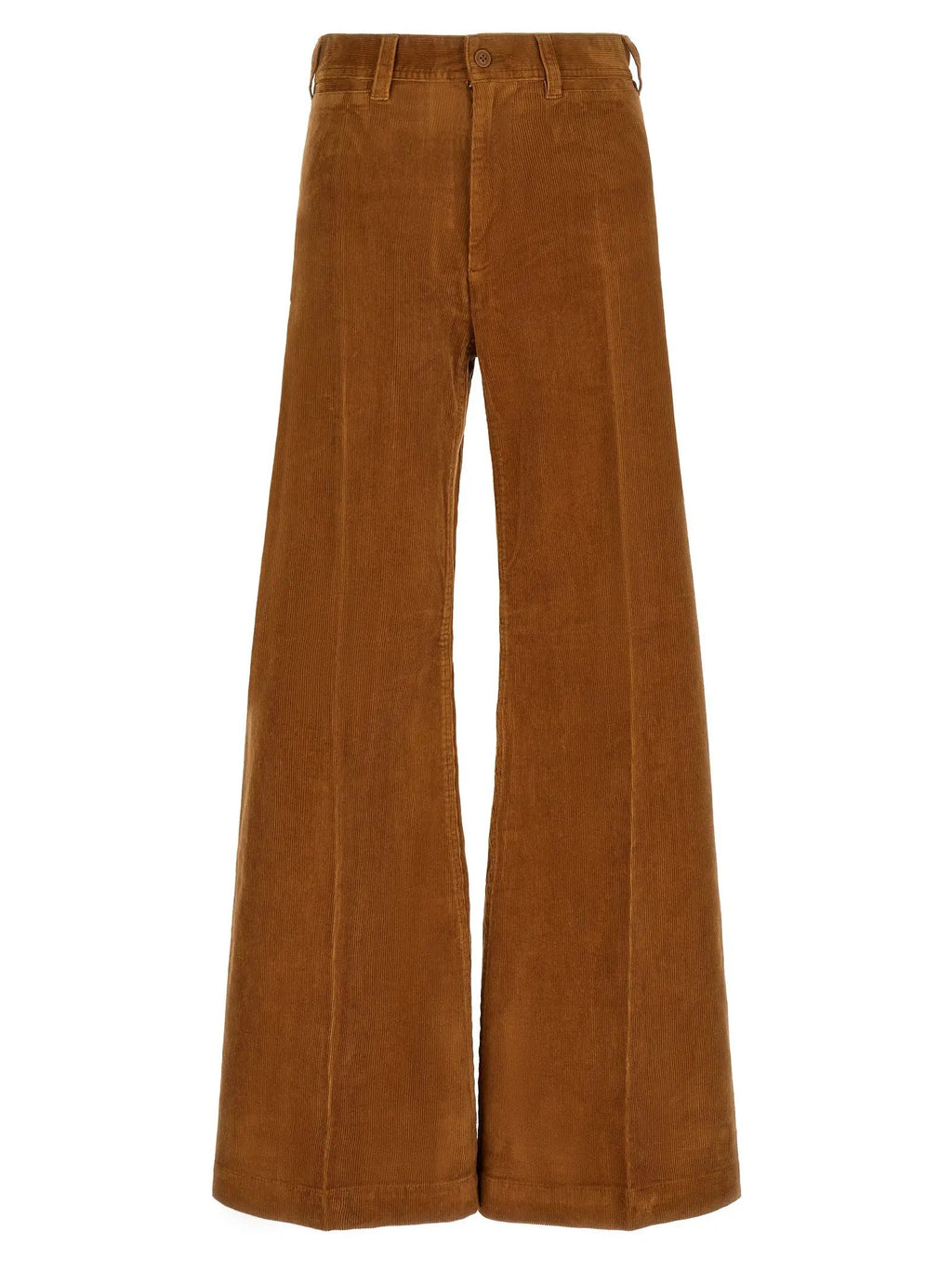 Polo Ralph Lauren Polo Ralph Lauren Brown Cotton Flared Pants