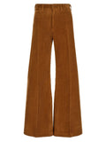 Polo Ralph Lauren Polo Ralph Lauren Brown Cotton Flared Pants