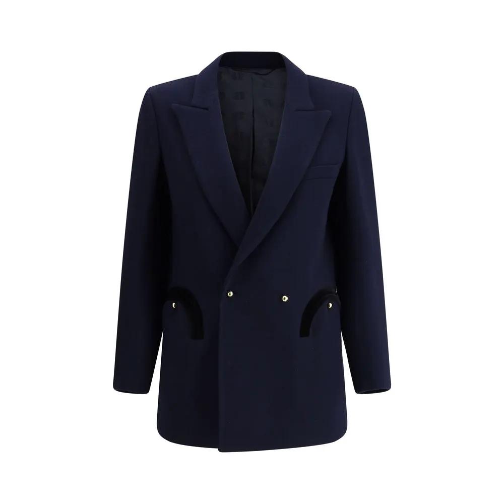 Blazé Milano Blazé Milano Blue Wool Oves Aries Blazer