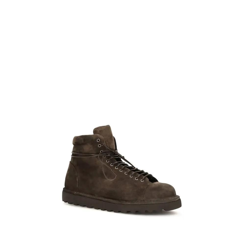 Marsell Marsell Brown Suede Leather Lace-Up Boots
