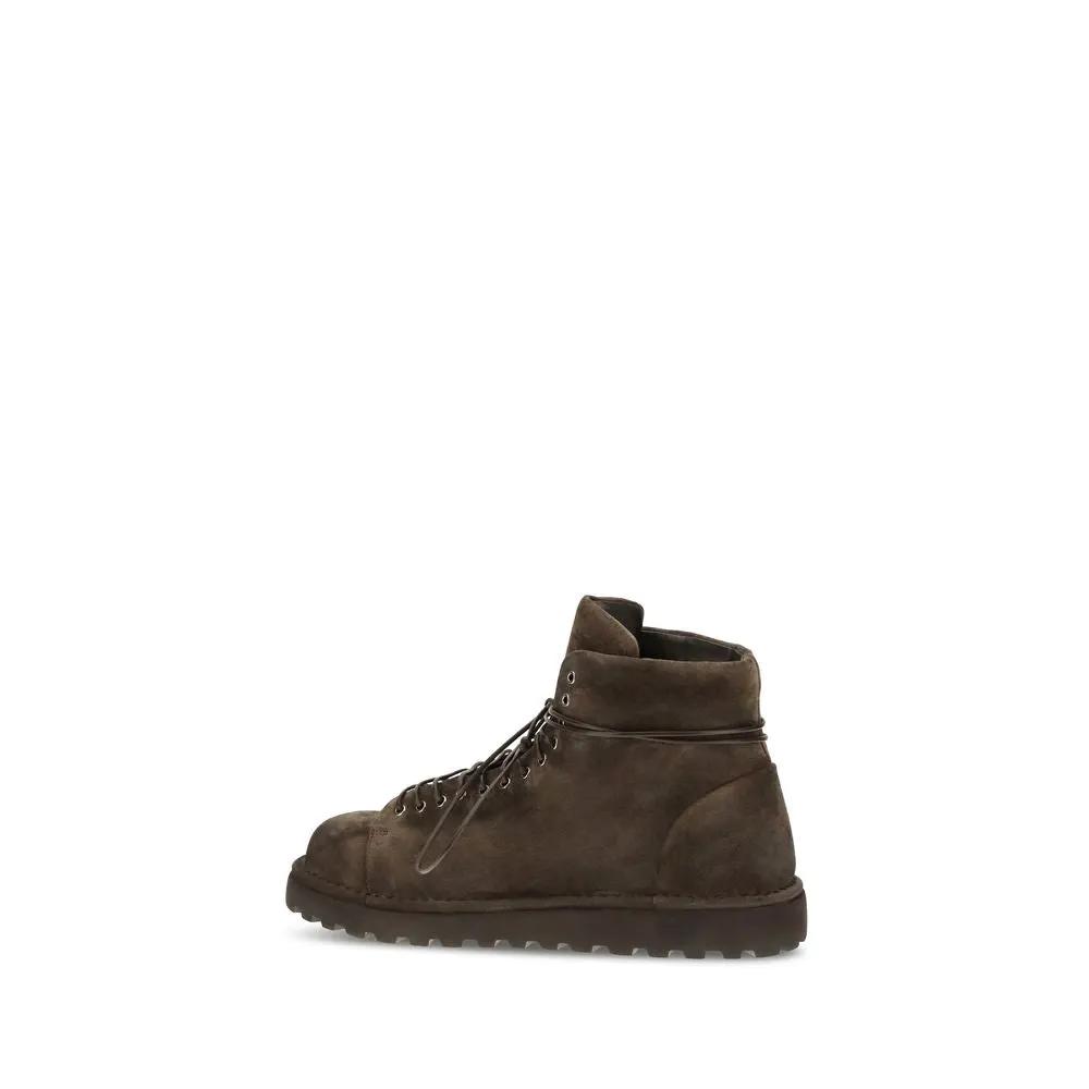 Marsell Marsell Brown Suede Leather Lace-Up Boots
