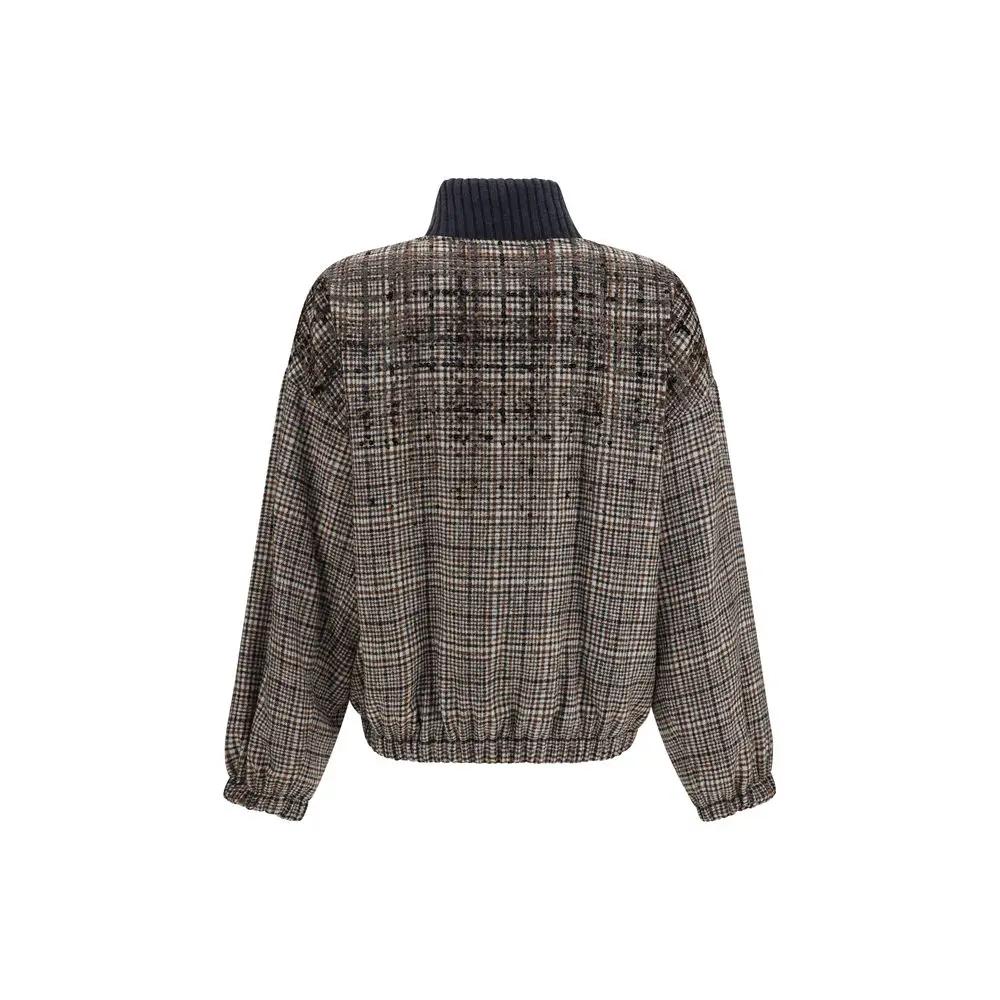 Brunello Cucinelli Beige Polyamide Full-Length Jacket