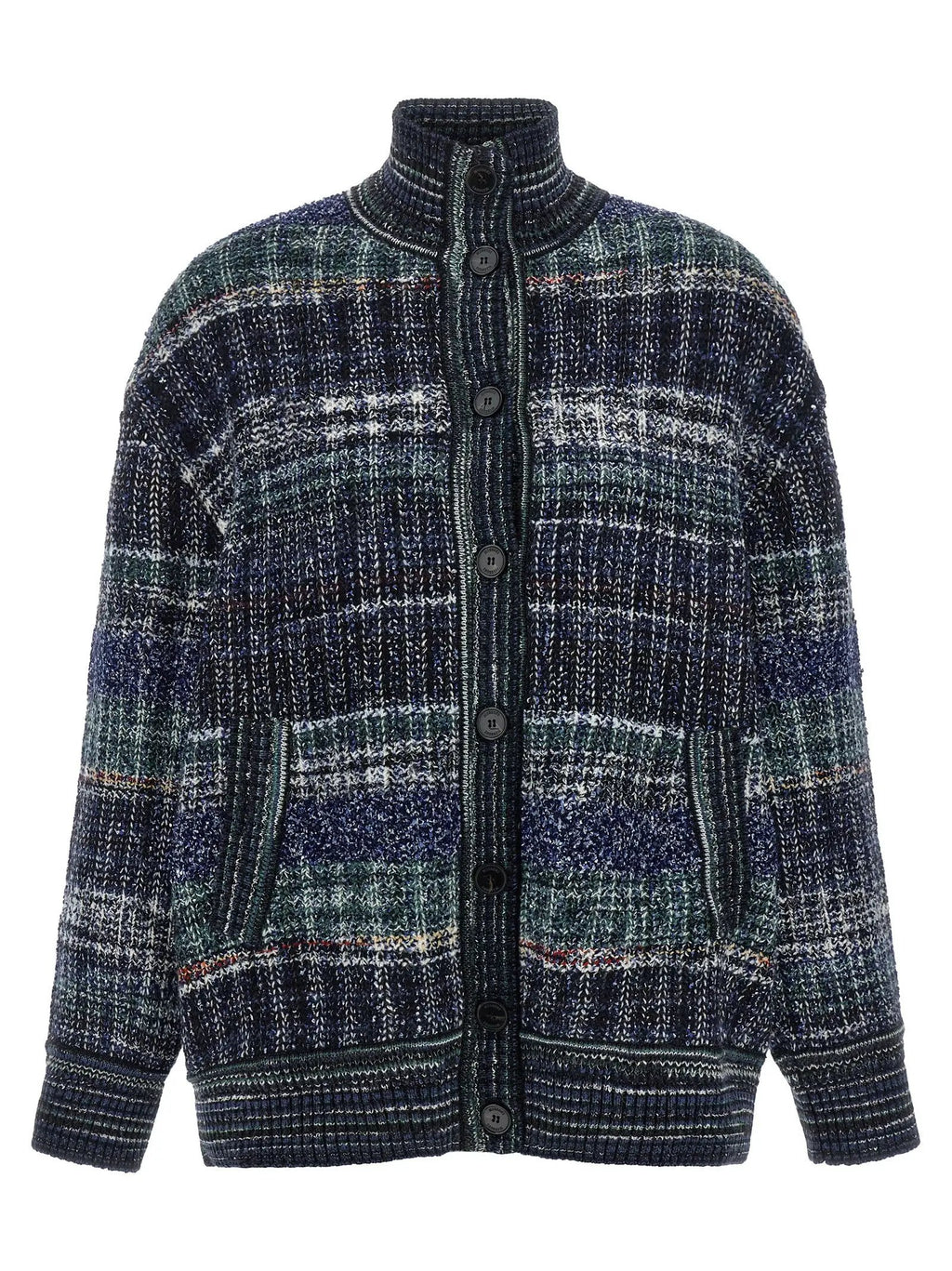 Missoni Blue Wool Cardigan