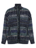 Missoni Blue Wool Cardigan