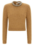 Self-Portrait Brown Polyester Sweater