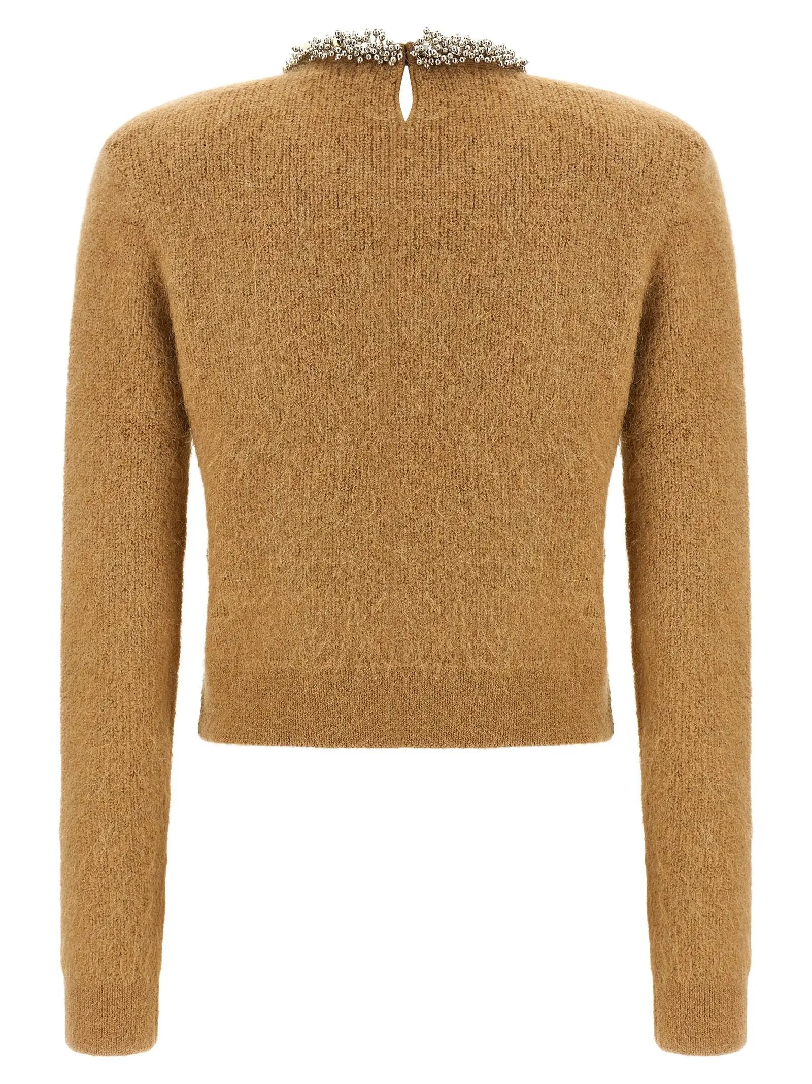 Self-Portrait Brown Polyester Sweater