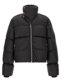 Rick Owens Black Nylon Full-Length Jacket