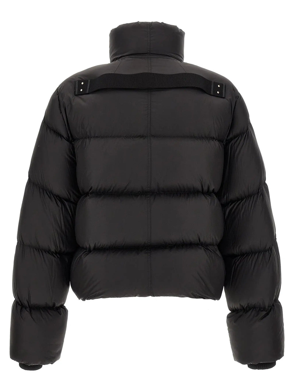 Rick Owens Black Nylon Full-Length Jacket